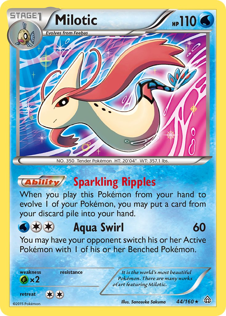 Milotic (44/160) (Theme Deck Exclusive) [XY: Primal Clash] | Enigma On Main