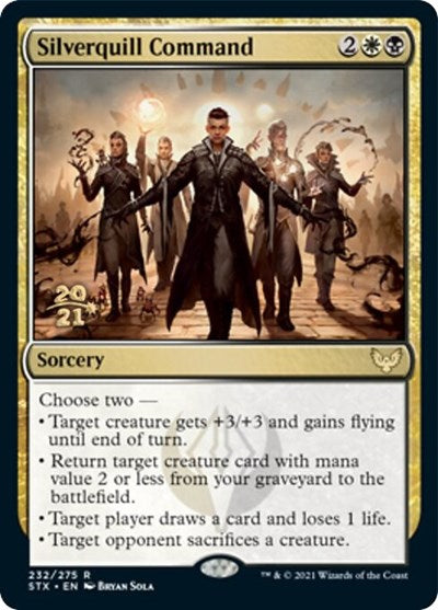 Silverquill Command [Strixhaven: School of Mages Prerelease Promos] | Enigma On Main