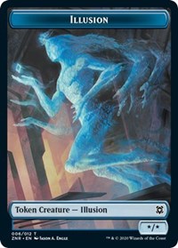 Illusion // Plant Double-sided Token [Zendikar Rising Tokens] | Enigma On Main