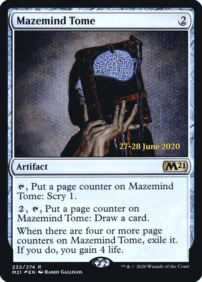 Mazemind Tome  [Core Set 2021 Prerelease Promos] | Enigma On Main