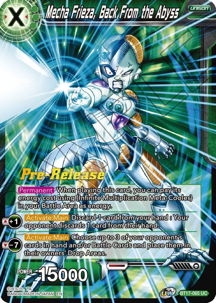 Mecha Frieza, Back From the Abyss (BT17-065) [Ultimate Squad Prerelease Promos] | Enigma On Main