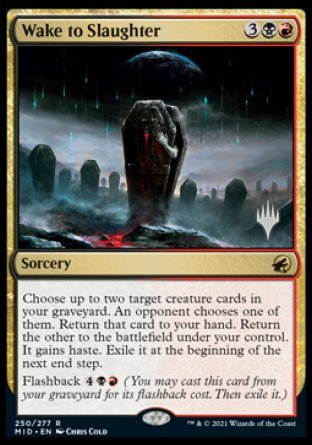 Wake to Slaughter (Promo Pack) [Innistrad: Midnight Hunt Promos] | Enigma On Main