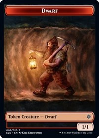 Dwarf // Food (17) Double-sided Token [Throne of Eldraine Tokens] | Enigma On Main