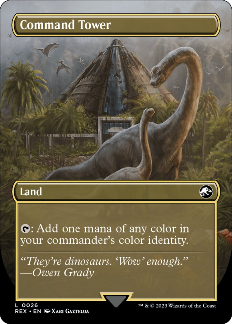 Command Tower // Commander Tower (Borderless) [Jurassic World Collection] | Enigma On Main