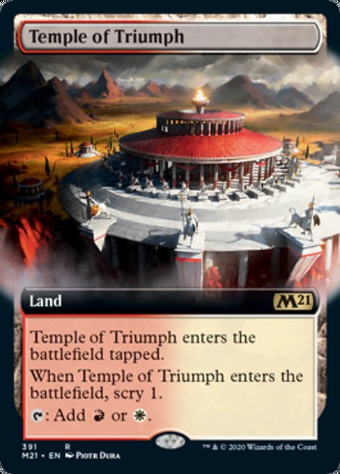 Temple of Triumph (Extended Art) [Core Set 2021] | Enigma On Main