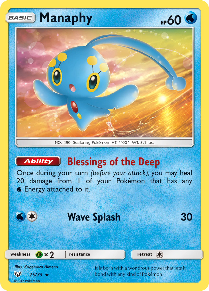 Manaphy (25/73) [Sun & Moon: Shining Legends] | Enigma On Main