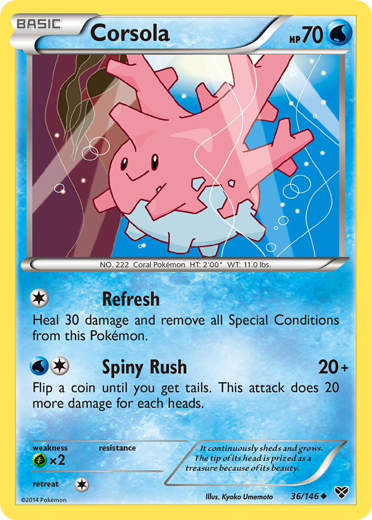 Corsola (36/146) [XY: Base Set] | Enigma On Main