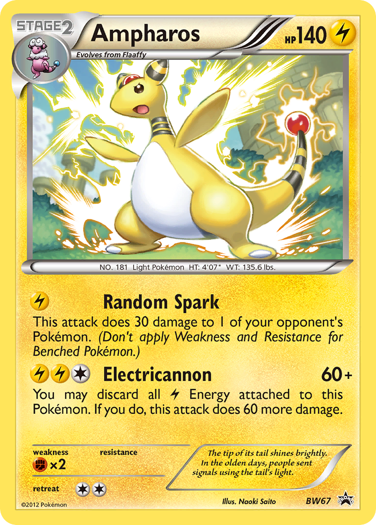 Ampharos (BW67) [Black & White: Black Star Promos] | Enigma On Main