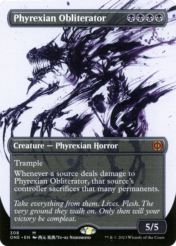 Phyrexian Obliterator (Borderless Ichor) [Phyrexia: All Will Be One] | Enigma On Main