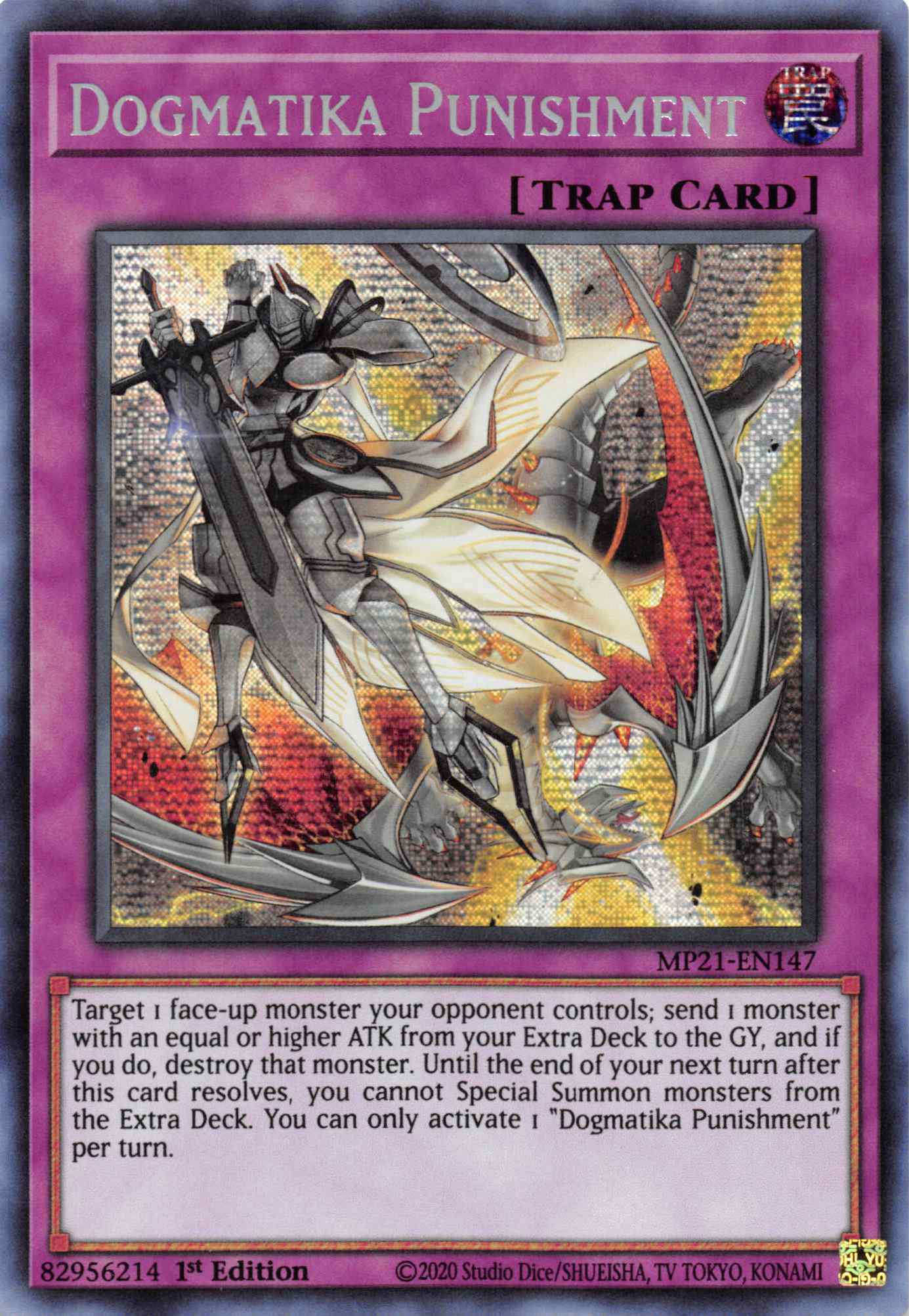 Dogmatika Punishment [MP21-EN147] Prismatic Secret Rare | Enigma On Main