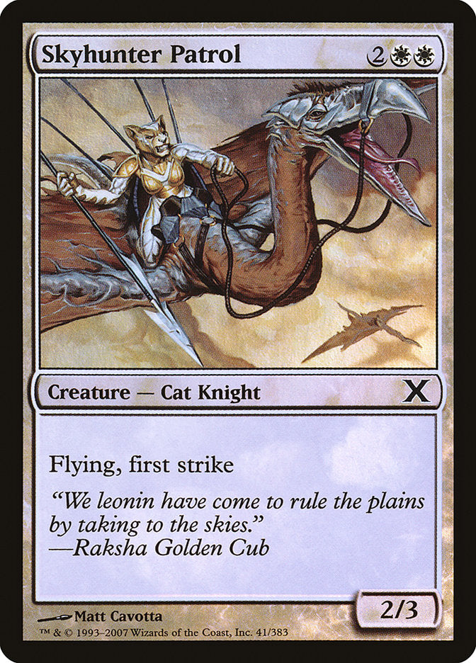 Skyhunter Patrol (Premium Foil) [Tenth Edition] | Enigma On Main