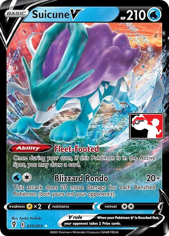 Suicune V (031/203) [Prize Pack Series One] | Enigma On Main