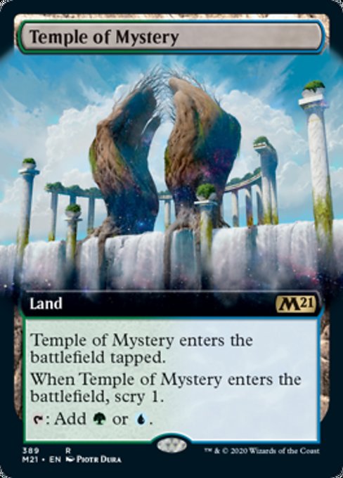 Temple of Mystery (Extended Art) [Core Set 2021] | Enigma On Main