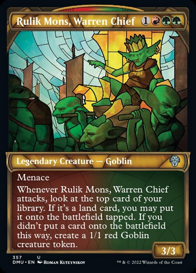 Rulik Mons, Warren Chief (Showcase Textured) [Dominaria United] | Enigma On Main