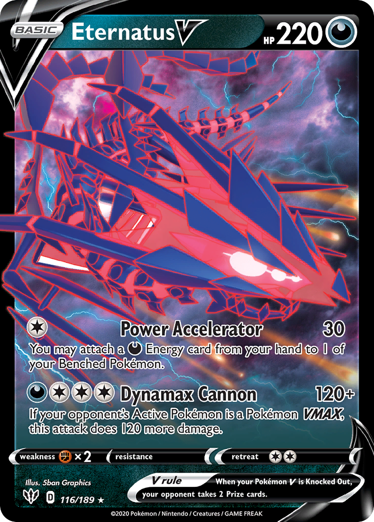 Eternatus V (116/189) (Jumbo Card) [Sword & Shield: Darkness Ablaze] | Enigma On Main