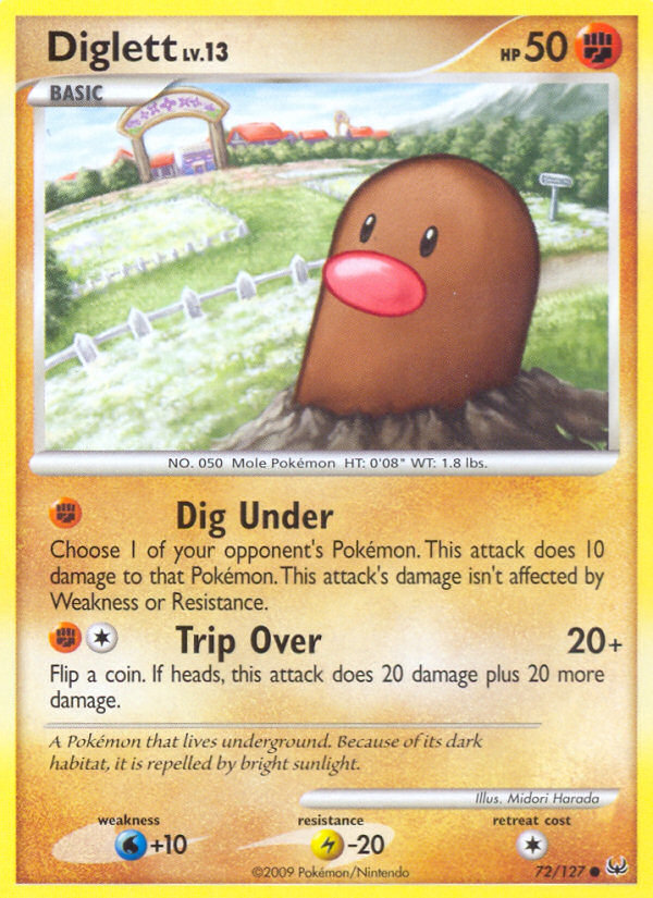 Diglett (72/127) [Platinum: Base Set] | Enigma On Main