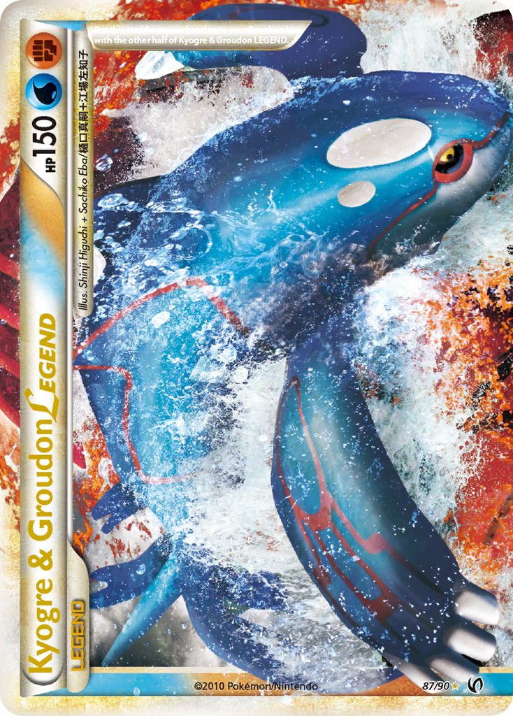 Kyogre & Groudon LEGEND (87/90) [HeartGold & SoulSilver: Undaunted] | Enigma On Main