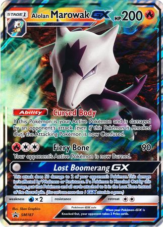 Alolan Marowak GX (SM187) (Jumbo Card) [Sun & Moon: Black Star Promos] | Enigma On Main