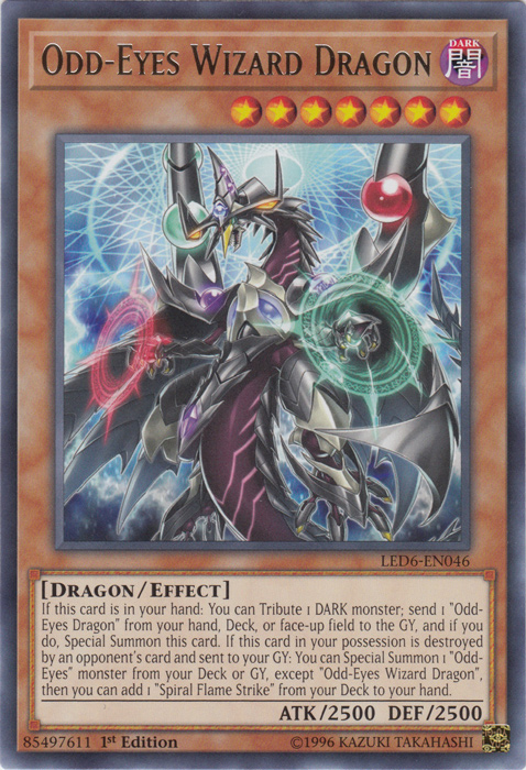 Odd-Eyes Wizard Dragon [LED6-EN046] Rare | Enigma On Main