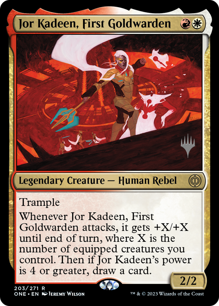 Jor Kadeen, First Goldwarden (Promo Pack) [Phyrexia: All Will Be One Promos] | Enigma On Main