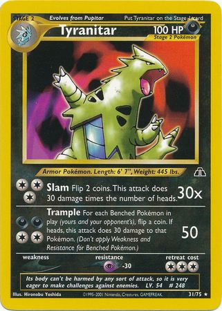 Tyranitar (31/75) [Neo Discovery Unlimited] | Enigma On Main