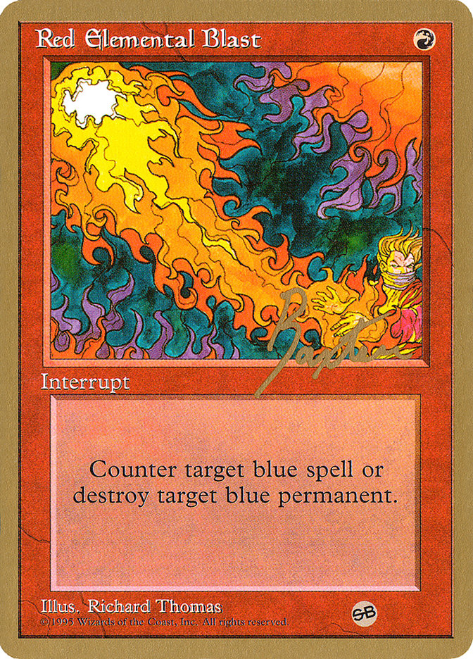 Red Elemental Blast (George Baxter) (SB) [Pro Tour Collector Set] | Enigma On Main