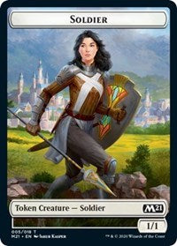 Soldier // Weird Double-sided Token [Core Set 2021 Tokens] | Enigma On Main