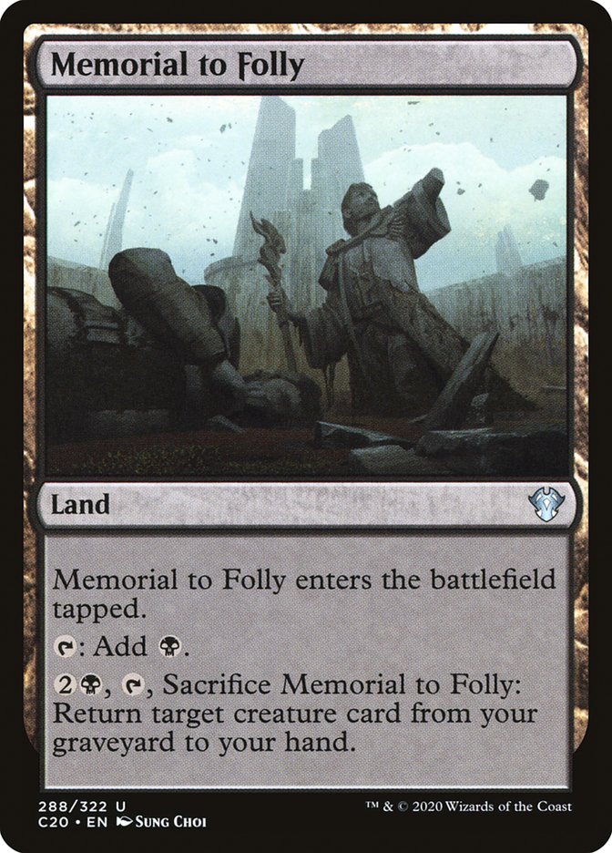 Memorial to Folly [Commander 2020] | Enigma On Main