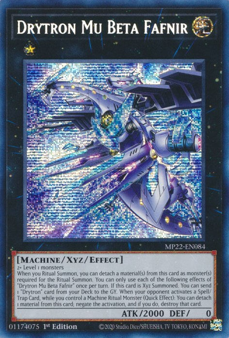 Drytron Mu Beta Fafnir [MP22-EN084] Prismatic Secret Rare | Enigma On Main