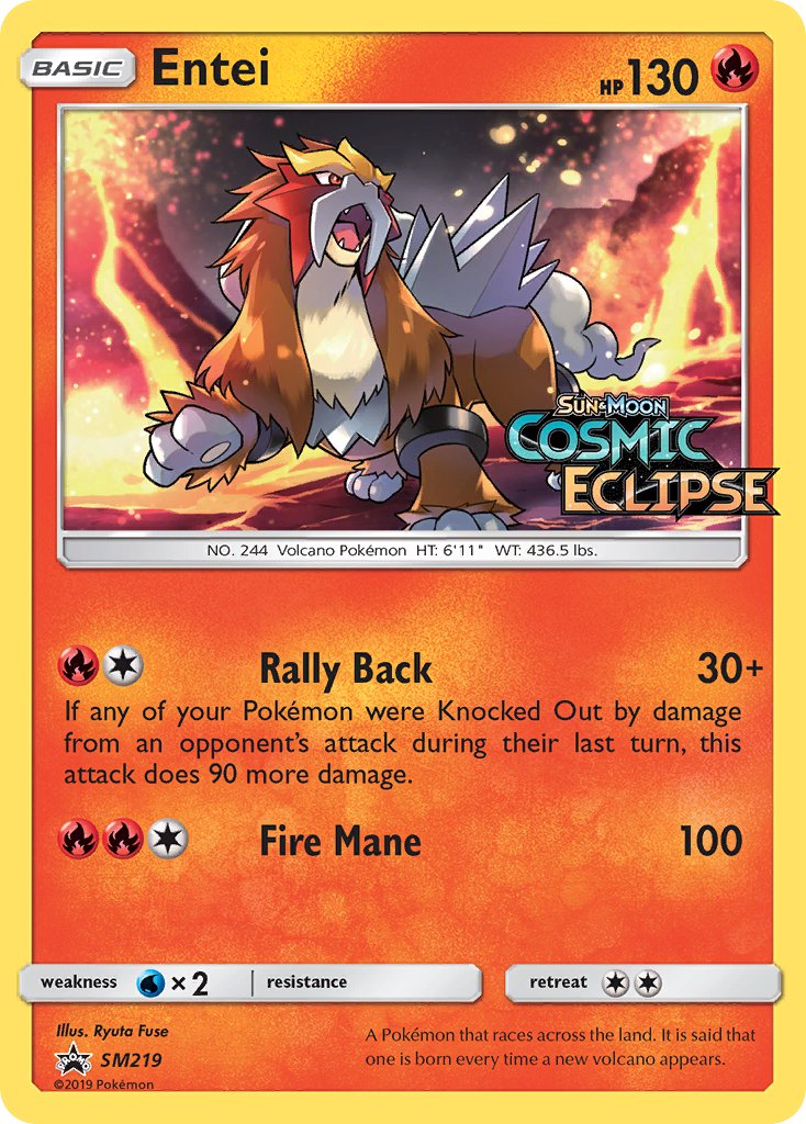 Entei (SM219) [Sun & Moon: Black Star Promos] | Enigma On Main