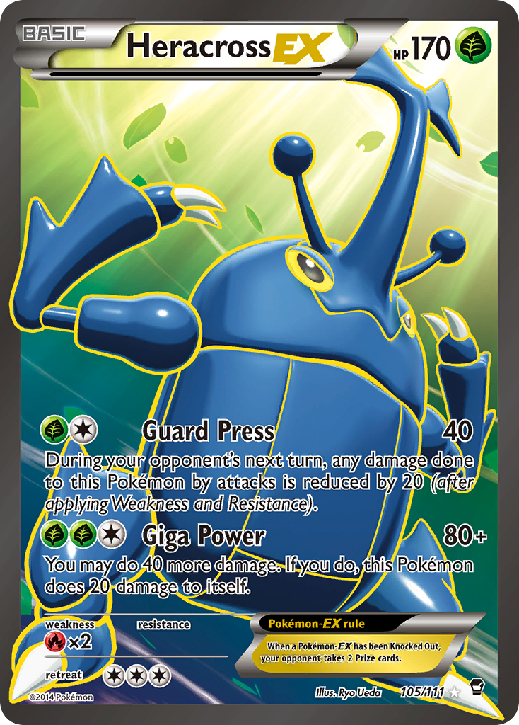 Heracross EX (105/111) [XY: Furious Fists] | Enigma On Main