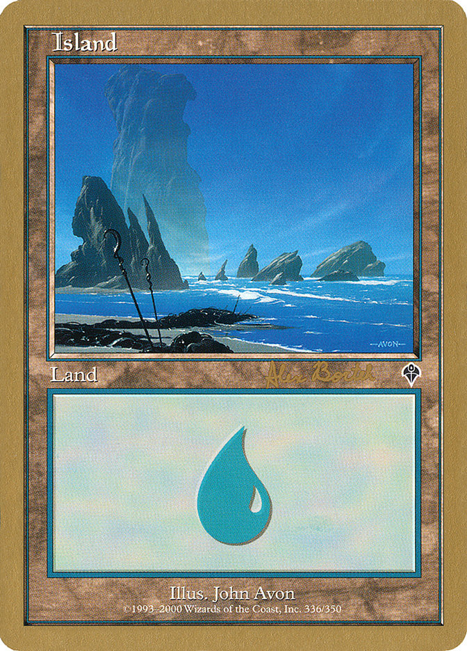 Island (ab336a) (Alex Borteh) [World Championship Decks 2001] | Enigma On Main