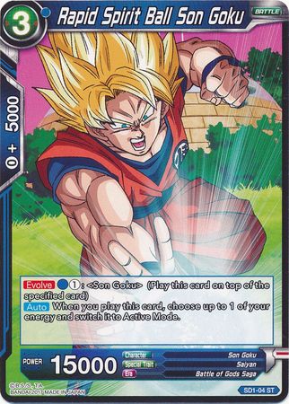 Rapid Spirit Ball Son Goku (Starter Deck - The Awakening) [SD1-04] | Enigma On Main