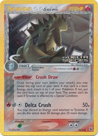 Tyranitar (16/113) (Delta Species) (Stamped) [EX: Delta Species] | Enigma On Main