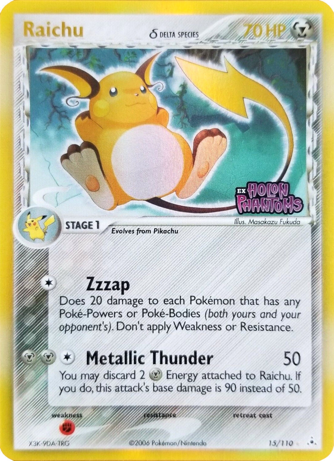 Raichu (15/110) (Delta Species) (Stamped) [EX: Holon Phantoms] | Enigma On Main