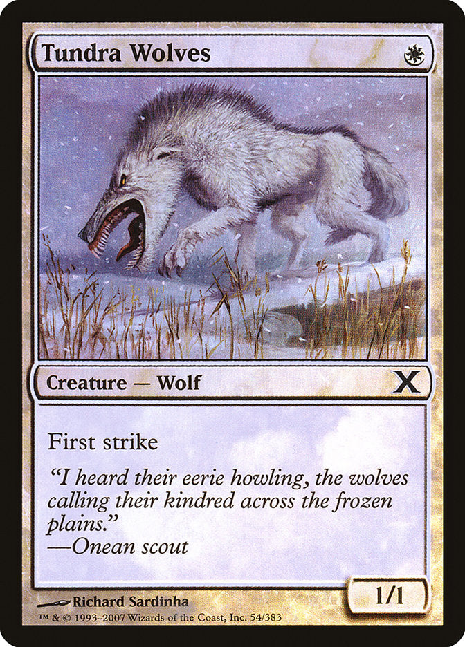 Tundra Wolves (Premium Foil) [Tenth Edition] | Enigma On Main