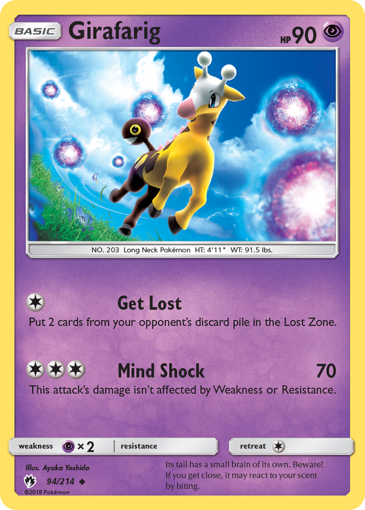 Girafarig (94/214) [Sun & Moon: Lost Thunder] | Enigma On Main