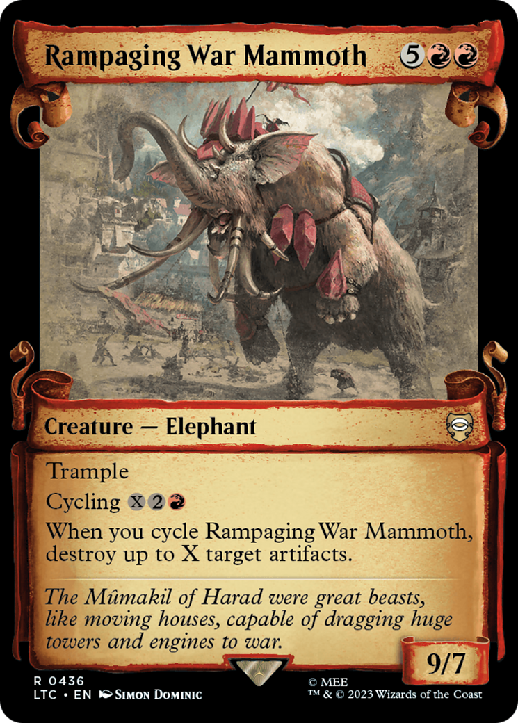 Rampaging War Mammoth [The Lord of the Rings: Tales of Middle-Earth Commander Showcase Scrolls] | Enigma On Main