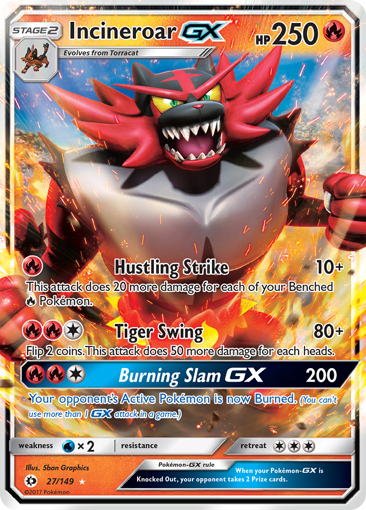 Incineroar GX (27/149) (Jumbo Card) [Sun & Moon: Base Set] | Enigma On Main