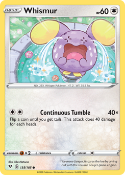 Whismur (135/185) [Sword & Shield: Vivid Voltage] | Enigma On Main