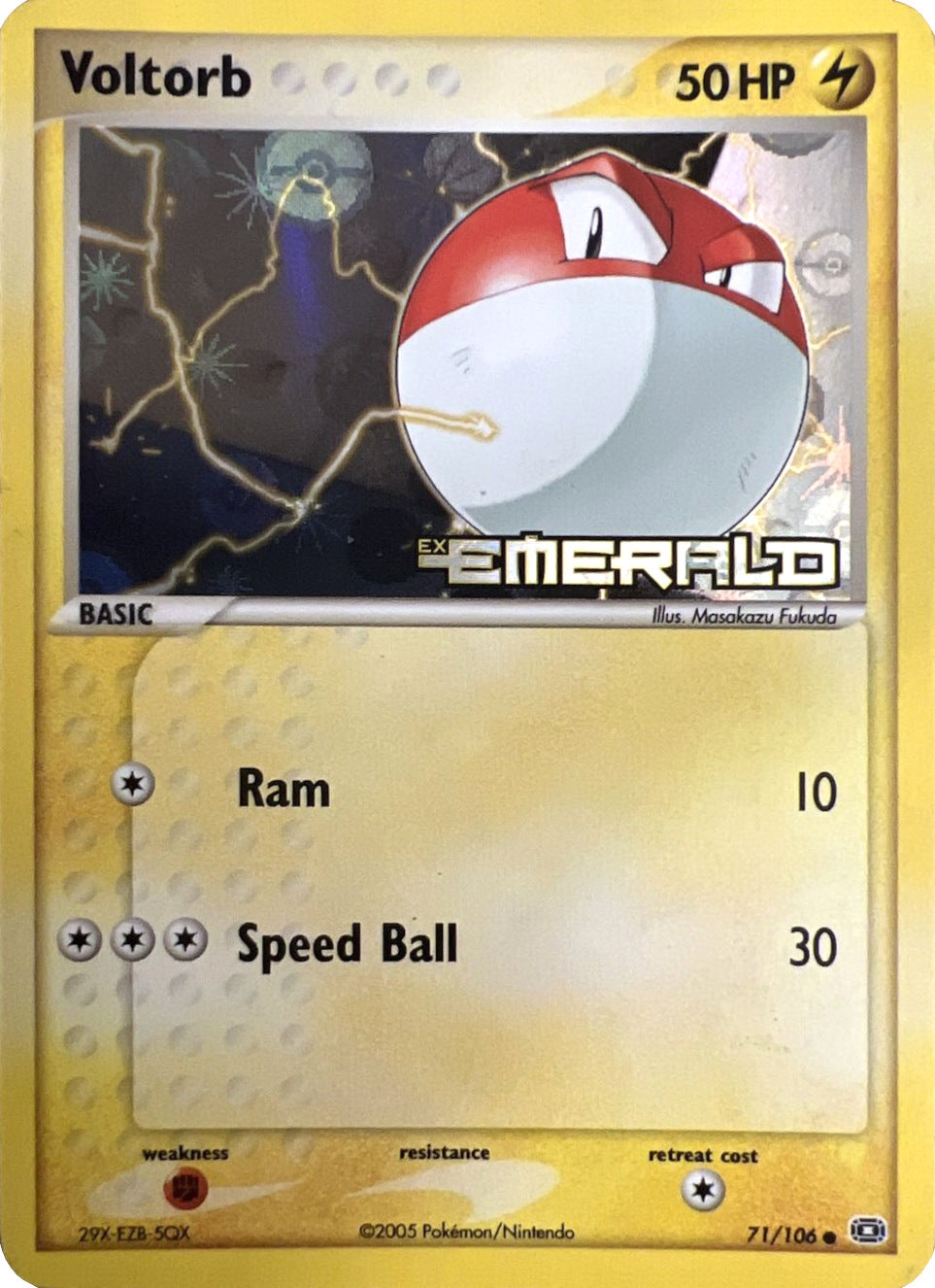 Voltorb (71/106) (Stamped) [EX: Emerald] | Enigma On Main