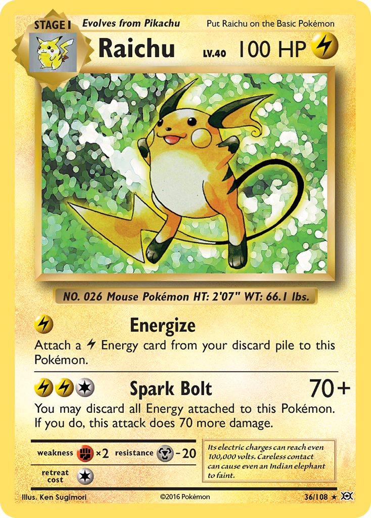 Raichu (36/108) [XY: Evolutions] | Enigma On Main