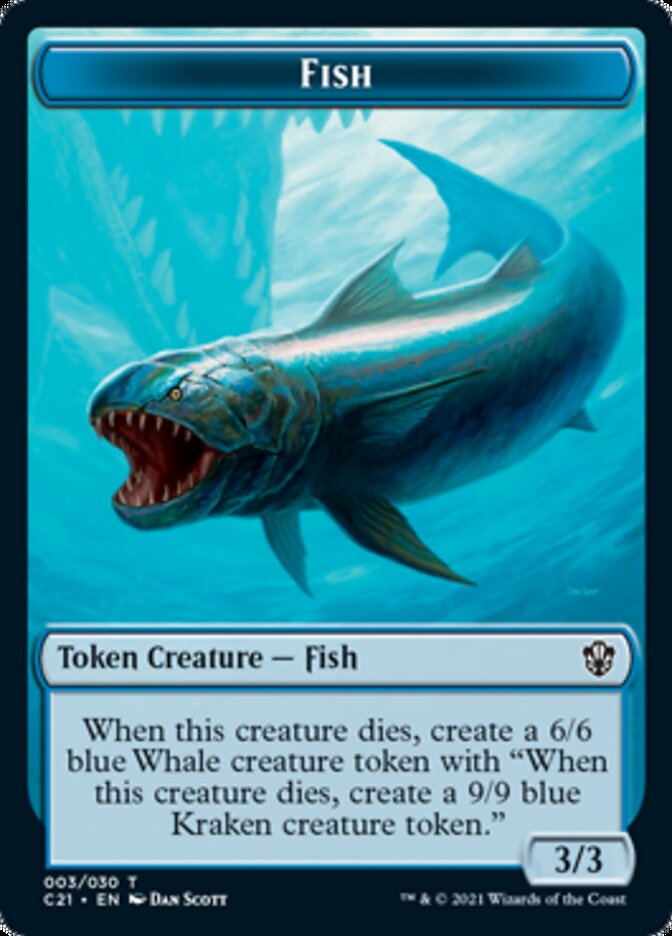 Beast (010) // Fish Token [Commander 2021 Tokens] | Enigma On Main