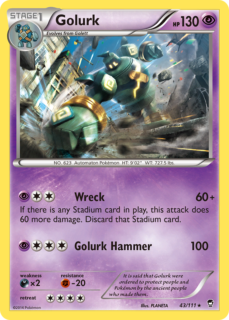 Golurk (43/111) [XY: Furious Fists] | Enigma On Main