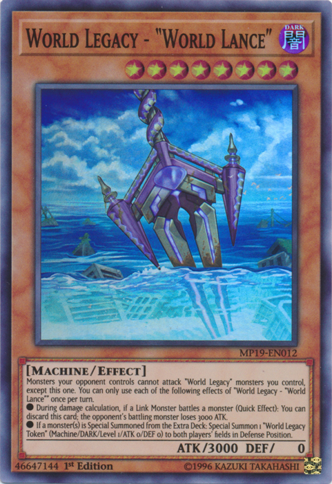 World Legacy - "World Lance" [MP19-EN012] Super Rare | Enigma On Main