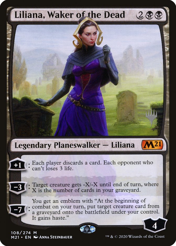 Liliana, Waker of the Dead (Promo Pack) [Core Set 2021 Promos] | Enigma On Main