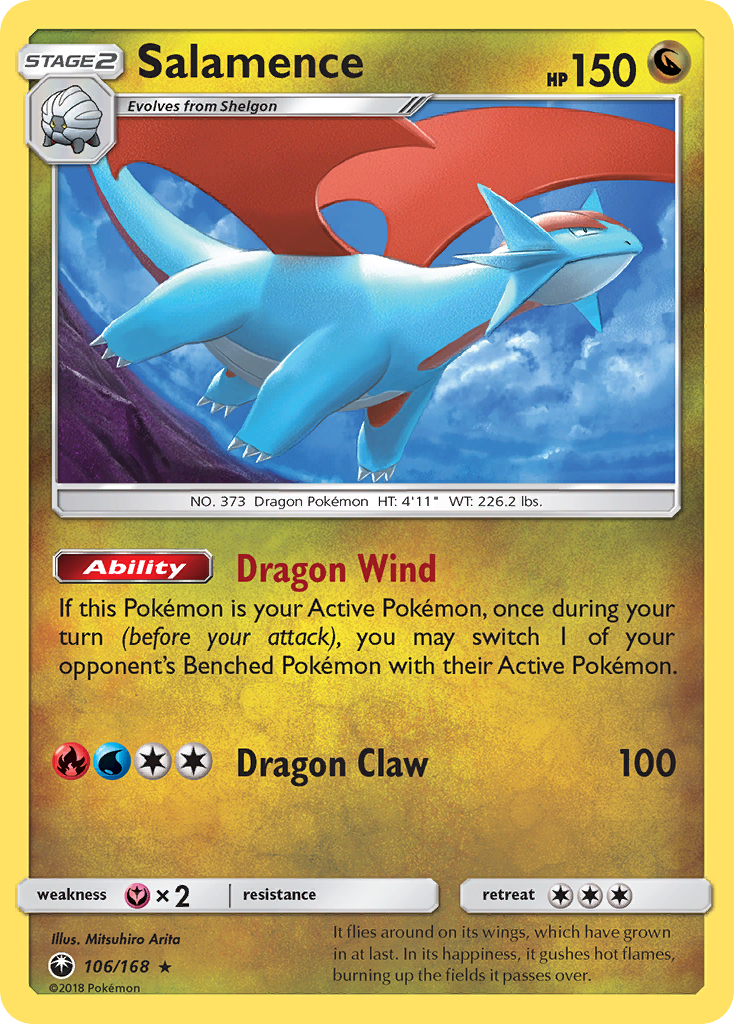 Salamence (106/168) [Sun & Moon: Celestial Storm] | Enigma On Main