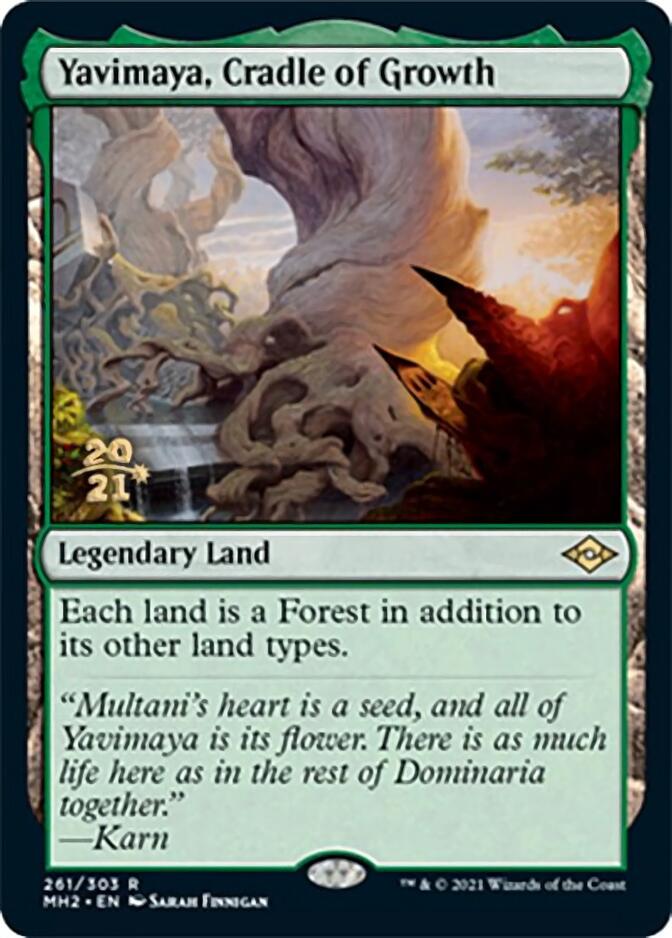 Yavimaya, Cradle of Growth [Modern Horizons 2 Prerelease Promos] | Enigma On Main