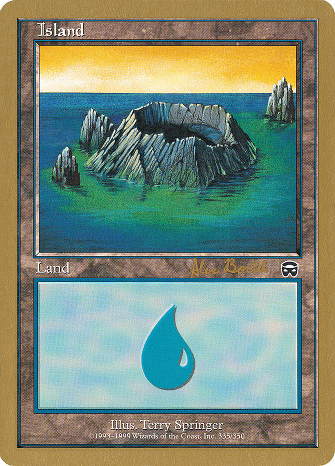 Island (ab335) (Alex Borteh) [World Championship Decks 2001] | Enigma On Main