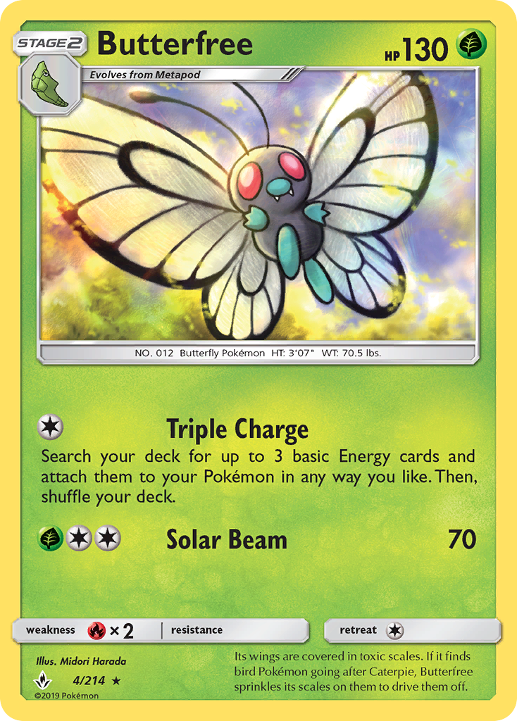 Butterfree (4/214) [Sun & Moon: Unbroken Bonds] | Enigma On Main